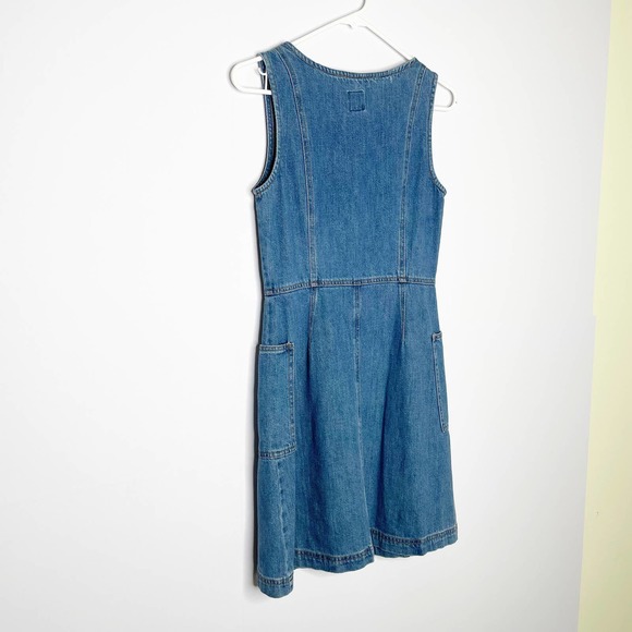 Gap Scoopneck Button Up Denim Dress - Picture 5 of 10